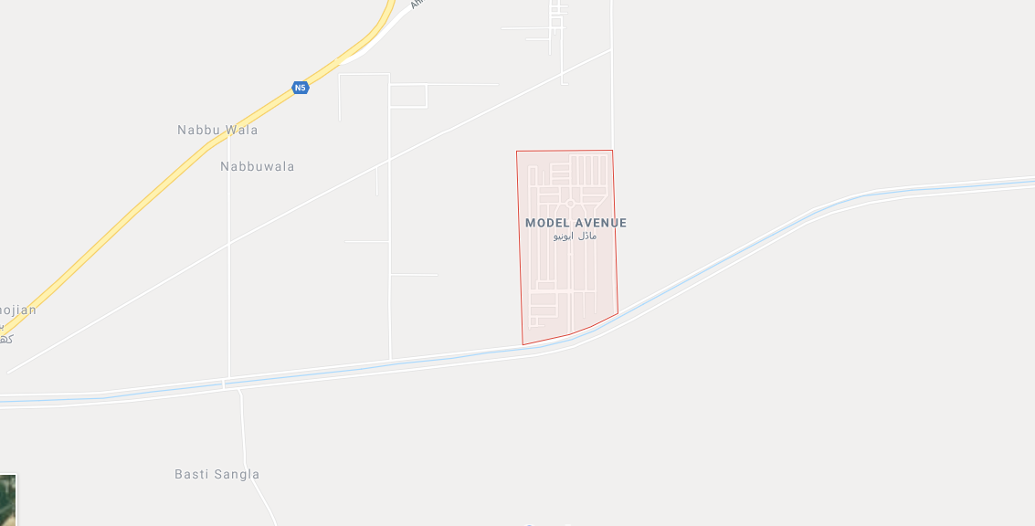 Model Avenue Bahawalpur Location Map